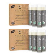 USDA Organic Peppermint Lip Balm - USA Made with Natural Ingredients, Chapstick for Dry Lips, Birthday Gifts for Her & Him...