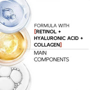 Advanced Retinol Eye Cream With Hyaluronic Acid,Coconut Oil and Collagen,Under Eye Cream for Dark Circles, Reduces Puffine...