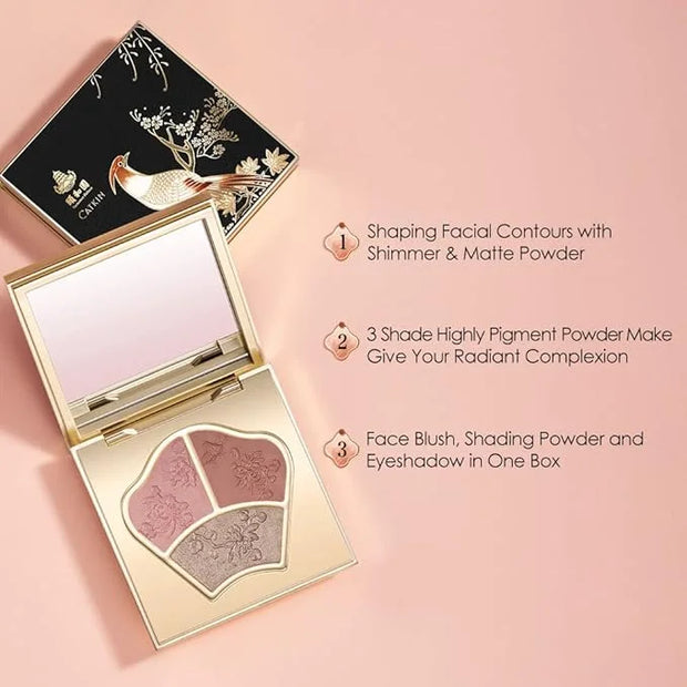 CATKIN Powder Blush Pink Nude Eyeshadow Palette Cheek