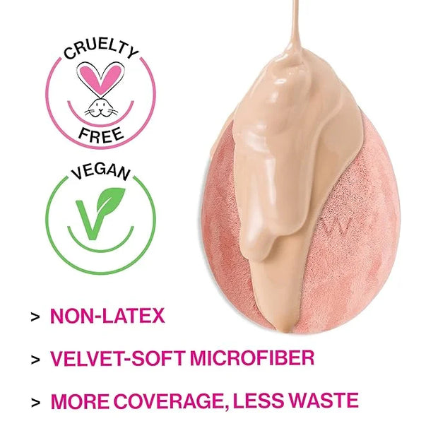 wet n wild Makeup Sponge - Low Product Absorption for Streak-Free Application, Effortless Blending Beauty for a Smooth Pro...