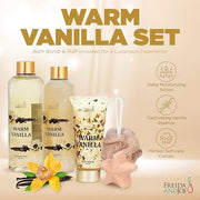 Freida & Joe Fragrance Bath & Body Collection Gift Box, Includes Shower Gel, Body Lotion, Body Scrub, Bath Bomb & Sponge (...