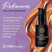 C60 Skincare - Age-Defying Antioxidant Protection - Reduce Wrinkles, Heal Skin, Non-Greasy - Face, Body, Bug Bites, Scarri...