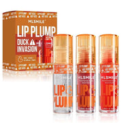 3 Colors Duck Lip Plumper Gloss,High Pigment Plumping Lip Gloss,Hydrating Lip Glow Oil, Lip Balm for women, Vegan Lip Make...