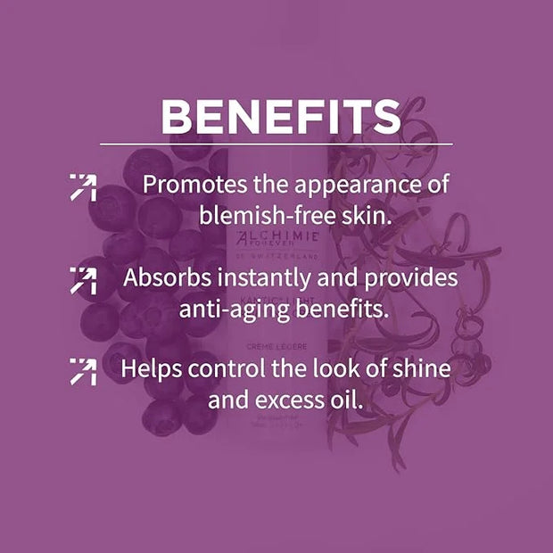 Alchimie Forever Kantic Light Clarifying Cream Benzene-Free Clears Blemish & Acne Prone Skin, Anti Aging Facial Moisturize...