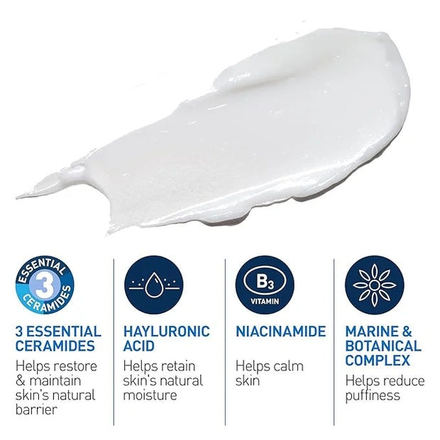 CeraVe Eye Repair Cream, Under Eye Cream For Puffiness And Bags Under Eyes, Hyaluronic Acid + Niacinamide + Marine Botanic...