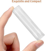 Lip Gloss Clear 50Pcs Empty Lipstick Tubes Transparent Plastic Empty Lip Balm Containers Lip Gloss Holders Empty Lip Gloss...