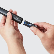 Panasonic Facial Hair Trimmer for Sensitive Skin, Unisex Detailer with Flexible Head, Gentle on Acne, Includes 2 Eyebrow A...