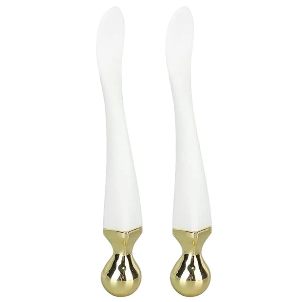 2pcs Metal Face Mask Spoon Anti Wrinkle Eye Fatigue Relief Massage Stick Cream Scoop, Metal Eye Cream Applicator Face Roll...