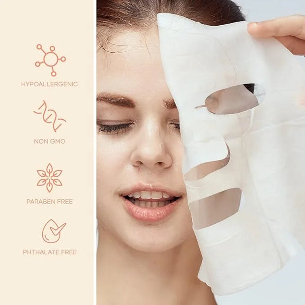 Retinol and Vitamin E Beauty Value Set - Serum, Moisturizer & Face Sheet Masks - Product Image