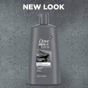 Dove Men+Care Men Shampoo For Healthy-Looking Hair Charcoal + Clay Naturally Derived Plant Based Cleansers 25.4 oz - Produ...
