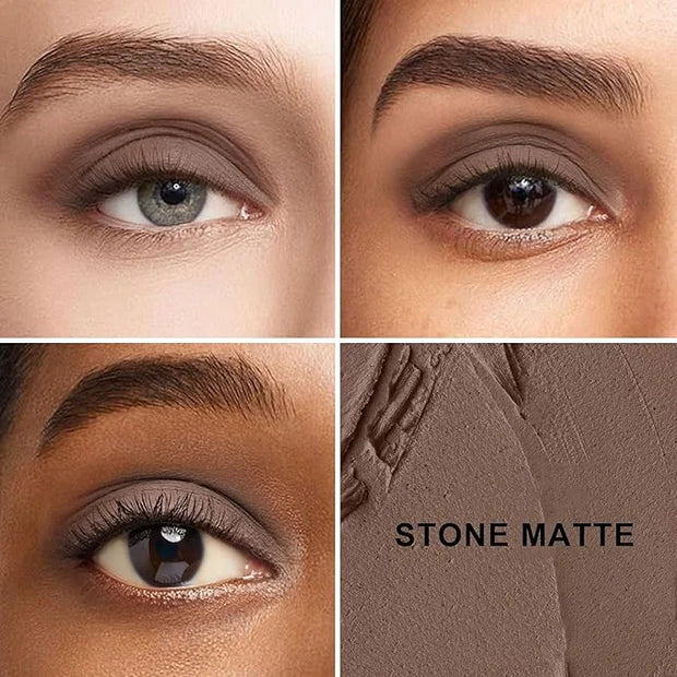 FV Matte Cream Eyeshadow Stick, Waterproof, Long-Lasting Cream Shadow, High Pigment Easy to Apply Eyeshadow Makeup, Stone ...