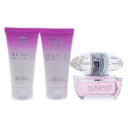 Versace Versace Bright Crystal Women Giftset (Eau De Toilette Spray, Perfumed Bath and Shower Gel, Shimmering Body Gel) - ...