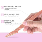 40pcs Eyebrow Razor for Women, Face Shaver Kit Dermaplaning Tool for Peach Fuzz Removal, Stainless Steel Blades with Prote...