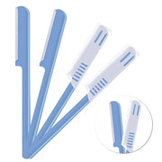 Women's Facial Razor Eyebrow Shaver Razor Brow Shaper Eyebrow Trimmer Dermaplaner Shaping Tool with Cover (Blue) - Product...