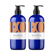 EO Shower Gel Body Wash, 16 Ounce (Pack of 2), Orange Blossom and Vanilla, Organic Plant-Based Skin Conditioning Cleanser ...