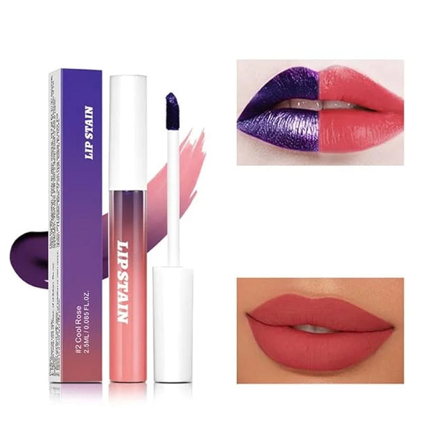 Peel Off Lip Liner Stain Set - 3 Colors Long-Lasting Peel Off Matte Lip Gloss,Matte Liquid Lipstick Nude Lip Gloss Waterpr...