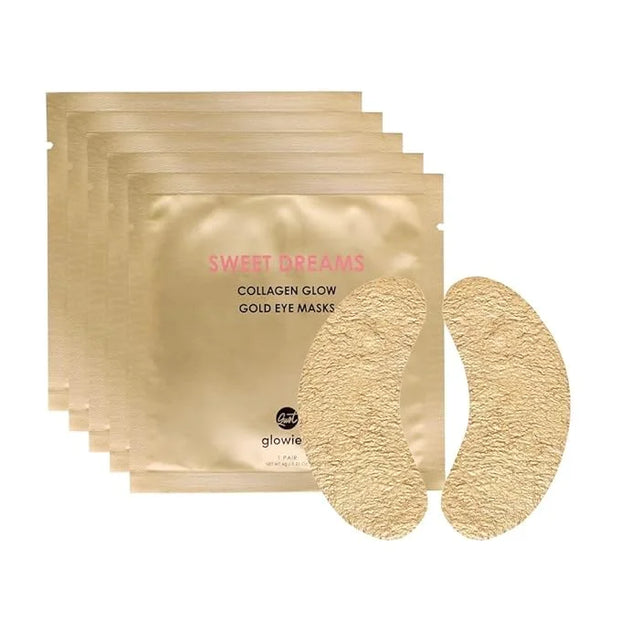 Sweet Dreams Collagen Glow Gold Eye Masks l Under Eye Patches for Beauty & Self Care Wrinkle Patches l Puffy Eyes and Dark...