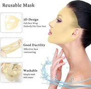 Ice Face Mask and Eye Ice Roller 5Pack Beauty Skin Care Tools Set, Eye Mask for Dry Eyes Face Depuffer Wrinkles and Liftin...