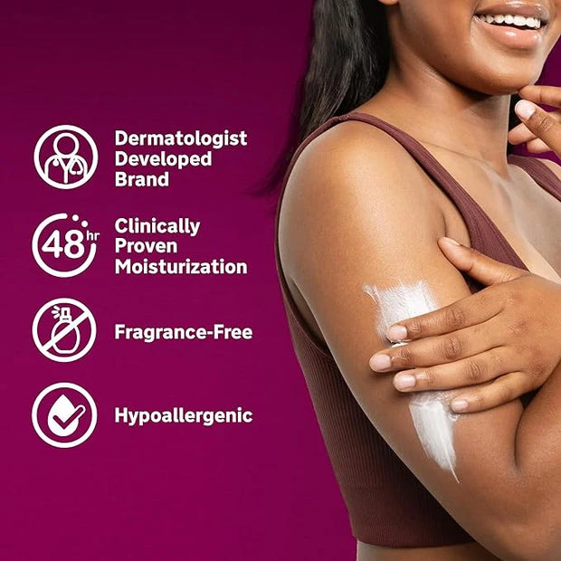 Lubriderm Advanced Therapy Fragrance-Free Moisturizing Lotion with Vitamins E and Pro-Vitamin B5, Intense Hydration for Ex...
