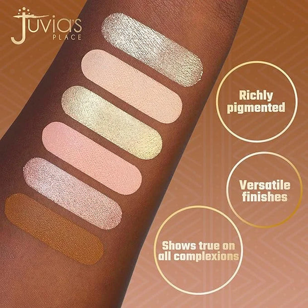 Juvia's Place Palette The Nudes - Neutral Hues, Blush, Sand, & Shimmer, Professional Eye Makeup, Pigmented Palette for Eye...