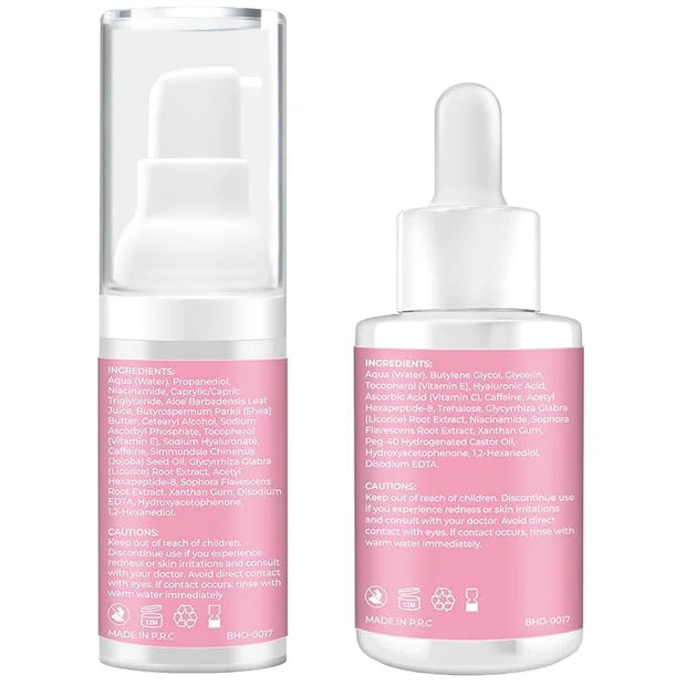 Caffeine Eye Cream,Dark Circles Under Eye Treatment For Puffiness And Bags Under Eyes Wrinkles Dark Circles w/Eye Serum & ...