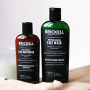 Brickell Men's Daily Essential Face Care Routine II, Purifying Charcoal Face Wash and Daily Essential Face Moisturizer, Na...
