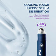 Caffeine Eye Cream for Men: Under Eye Roller for Bags and Puffy Eyes Treatment - Men's Cooling Stick and Depuffer for Dark...