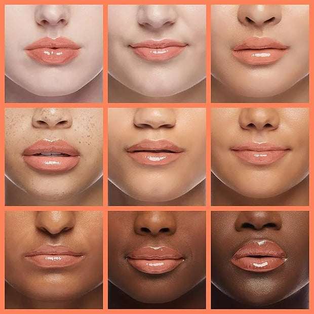 Hydrating Lip Glow Oil, Moisturizing Oil Gloss Transparent Toot Tinted Non-Sticky Nourishing Long Lasting Repairing Lighte...