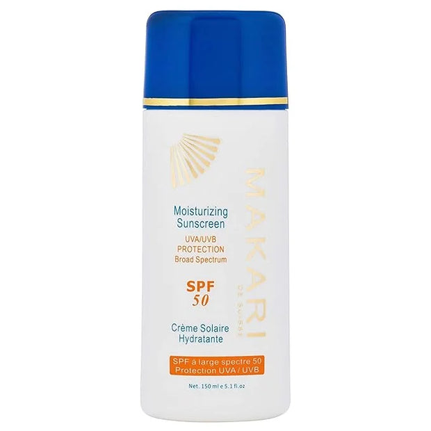 Makari Moisturizing Sunscreen SPF 50 (5.1 fl oz) | Broad Spectrum UVA & UVB Sunblock with Beeswax | Anti-Aging Sunscreen f...