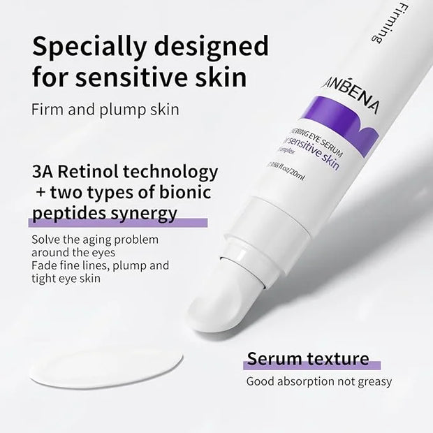 LANBENA Under Eye Cream, Retinol Eye Cream for Dark Circles and Puffiness, Daily Anti-Aging Under Eye Cream with Retinol &...