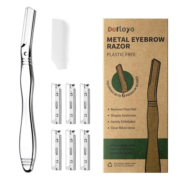 Eyebrow Razor, Dermaplaning Tool for Face, Face Razors for Women, Dermaplane Razor, Hair Removal and Exfoliation, Facial R...