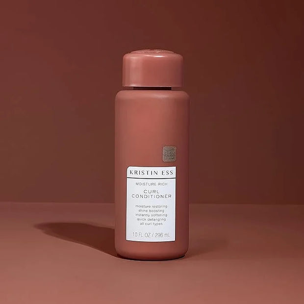 Kristin Ess Hair Moisture Rich Conditioner for Curly + Wavy Hair, 10 fl. oz, Vegan, Sulfate, Paraben and Silicone Free, Co...