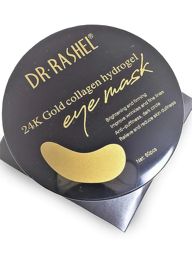 24k Gold Collagen Hydrogel Eye Mask | Improve Wrinkles, Anti Puffiness, And Dark Circle | 60 Pcs of Eye Mask - Product Image