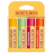 Burt's Bees Lip Balm - Original Beeswax, Cucumber Mint, Watermelon & Sweet Mandarin, With Responsibly Sourced Beeswax, Tin...