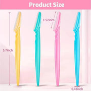 ﻿66PCS Eyebrow Razor Multipurpose Exfoliating Dermaplaning Tool for Face Facial and Eyebrow Shaper with Precision Cover fo...
