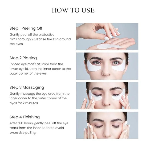 O2M Oxygen Eye Mask for All Night Repair -Under Eye Gel Patches, 8 Hours Oxygen Treatment-Reduce Wrinkles, Eye Bags, Puffi...