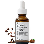 Caffeine Eye Serum With EGCG For Dark Circles and Puffiness, 30ML Anti Aging 5% Caffeine Solution For Puffy Eyes, Fine Lin...