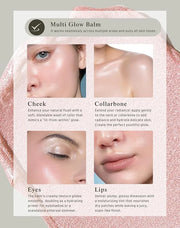 Multi Glow Balm, Cream Blush for Cheeks, Blush Balm Face Makeup, Radiant Finish, Hydrating, Creamy, Lightweight & Blendabl...