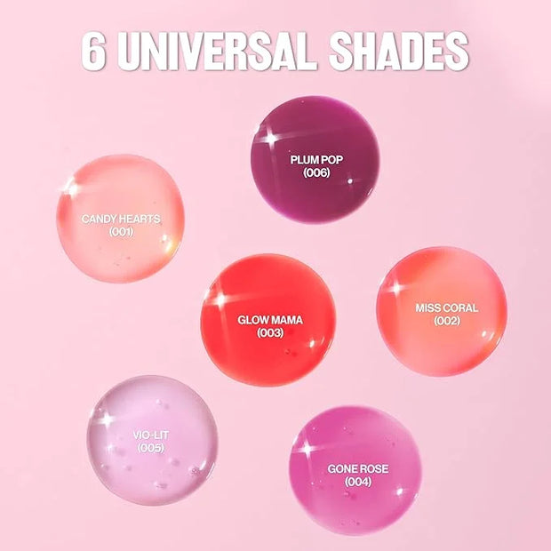 REVLON Super Lustrous Glimmer Lip Oil, Moisturizing & Tinted, Shiny Finish, Made with Plant-Based Squalane, 002 Miss Coral...