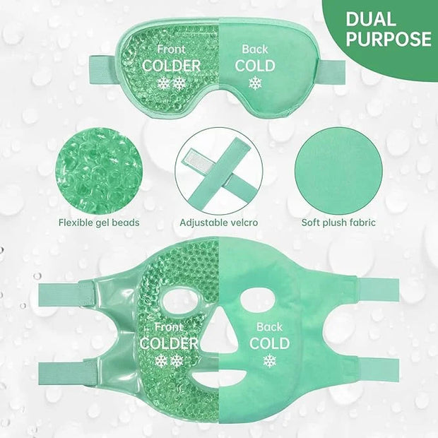 Cooling ice face eye mask