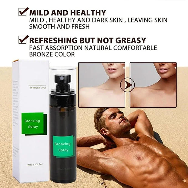 Tanning Accelerator Spray, Waterproof Tanning Spray, Tanning Spray For Sunbed, Women Moisturize Tanning Lotion, Flawless S...