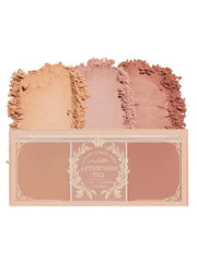 I'M MEME Blusher Palette - Afternoon Tea_Warm FLavor | Soft Pink, Peach, Lavender, 3 Shades Palette, Matte Powder, Face & ...