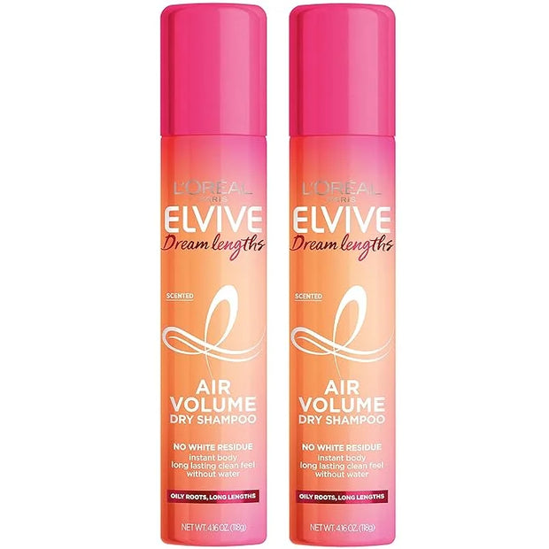 L'Oreal Paris Elvive Dream Lengths Air Volume Dry Shampoo Instantly Absorbs Oil, Long-Lasting Clean Feel, No White Residue...