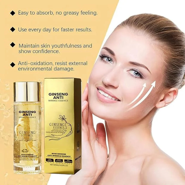 Ginseng Essence Anti Wrinkle Essence, Ginseng Essence Water-100% Wild Ginseng From Himalayas, Anti-Aging Hydrating Serum W...