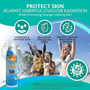 Caribbean Breeze Continuous Tropical Mist SPF 50 Sunscreen Spray Sport, Reef Safe Sunscreen, Up to 80 Minutes Water Resist...