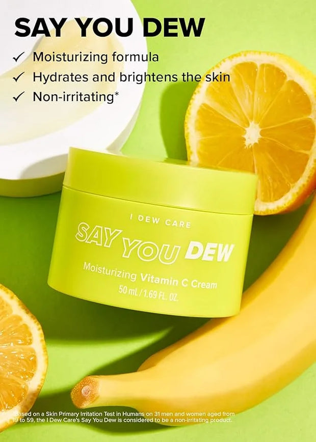 I DEW CARE Vitamin C Face Moisturizer - Say You Dew | Korean Skin Care Routine Panthenol, Niacinamide, Non-irritating, Hyd...