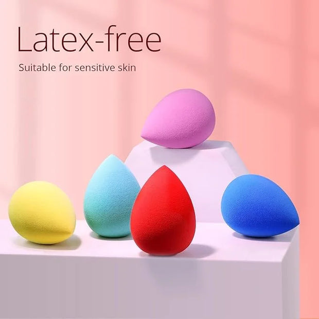 BEAKEY Makeup Sponge 5 Pcs Set, Latex-Free