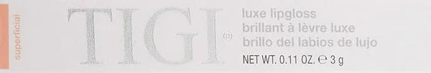 TIGI Cosmetics Luxe Lip-Gloss, Superficial, 0.11 Ounce TIGI