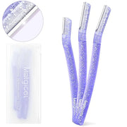 Women’s Dermaplane Razor for Face & Eyebrow - Anti-Cutting Japanese Blades for Eyebrow and Facial Hair Removal, Achieve Si...