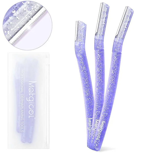 Women’s Dermaplane Razor for Face & Eyebrow - Anti-Cutting Japanese Blades for Eyebrow and Facial Hair Removal, Achieve Si...